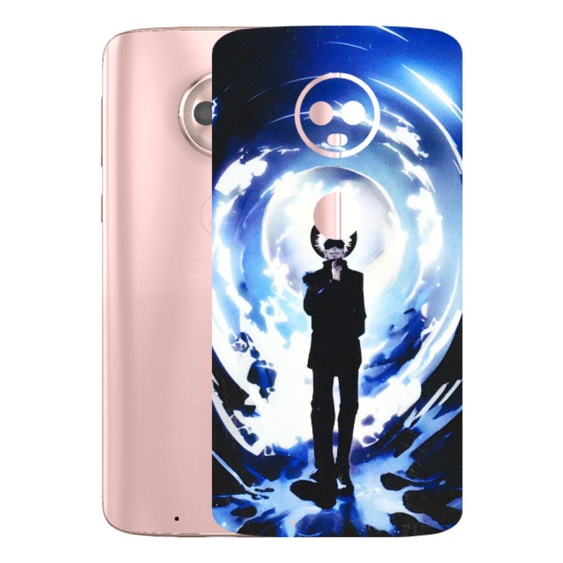 Motorola Phone Skins (All Models) - Satoru Gojo Dark Blue - 3D Embossed Finish (L-235) Motorola Moto G6