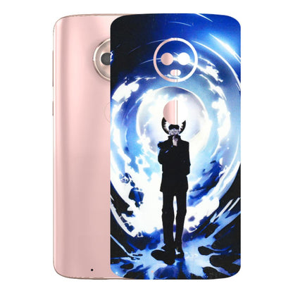 Motorola Phone Skins (All Models) - Satoru Gojo Dark Blue - 3D Embossed Finish (L-235) Motorola Moto G6