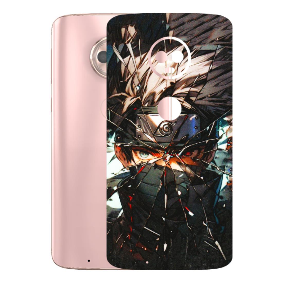 Motorola Phone Skins (All Models) - Kakashi Shattered Glass Effect - 3D Embossed Finish (L-237) Motorola Moto G6