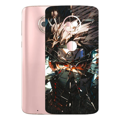 Motorola Phone Skins (All Models) - Kakashi Shattered Glass Effect - 3D Embossed Finish (L-237) Motorola Moto G6