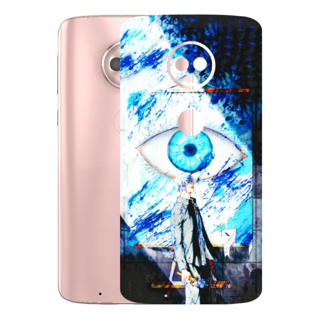 Motorola Phone Skins (All Models) - Gojo Satoru evil eye - 3D Embossed Finish (L-239) Motorola Moto G6