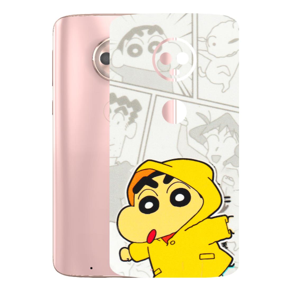 Motorola Phone Skins (All Models) - Yellow Shinchan Comic - 3D Embossed Finish (L-246) Motorola Moto G6