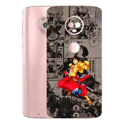 Motorola Phone Skins (All Models) - One Piece Rocket Punch Manga - 3D Embossed Finish (L-25) Motorola Moto G6