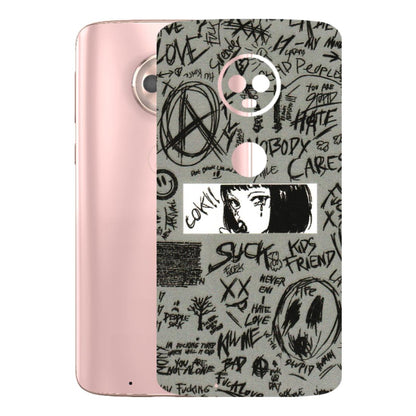 Motorola Phone Skins (All Models) - Never Have Love Anime - 3D Embossed Finish (L-260) Motorola Moto G6