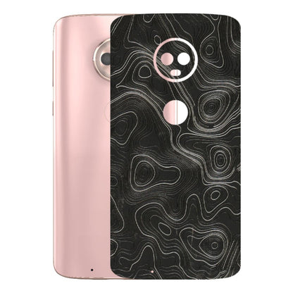 Motorola Phone Skins (All Models) - Abstract White Line Map - 3D Embossed Finish (L-269) Motorola Moto G6
