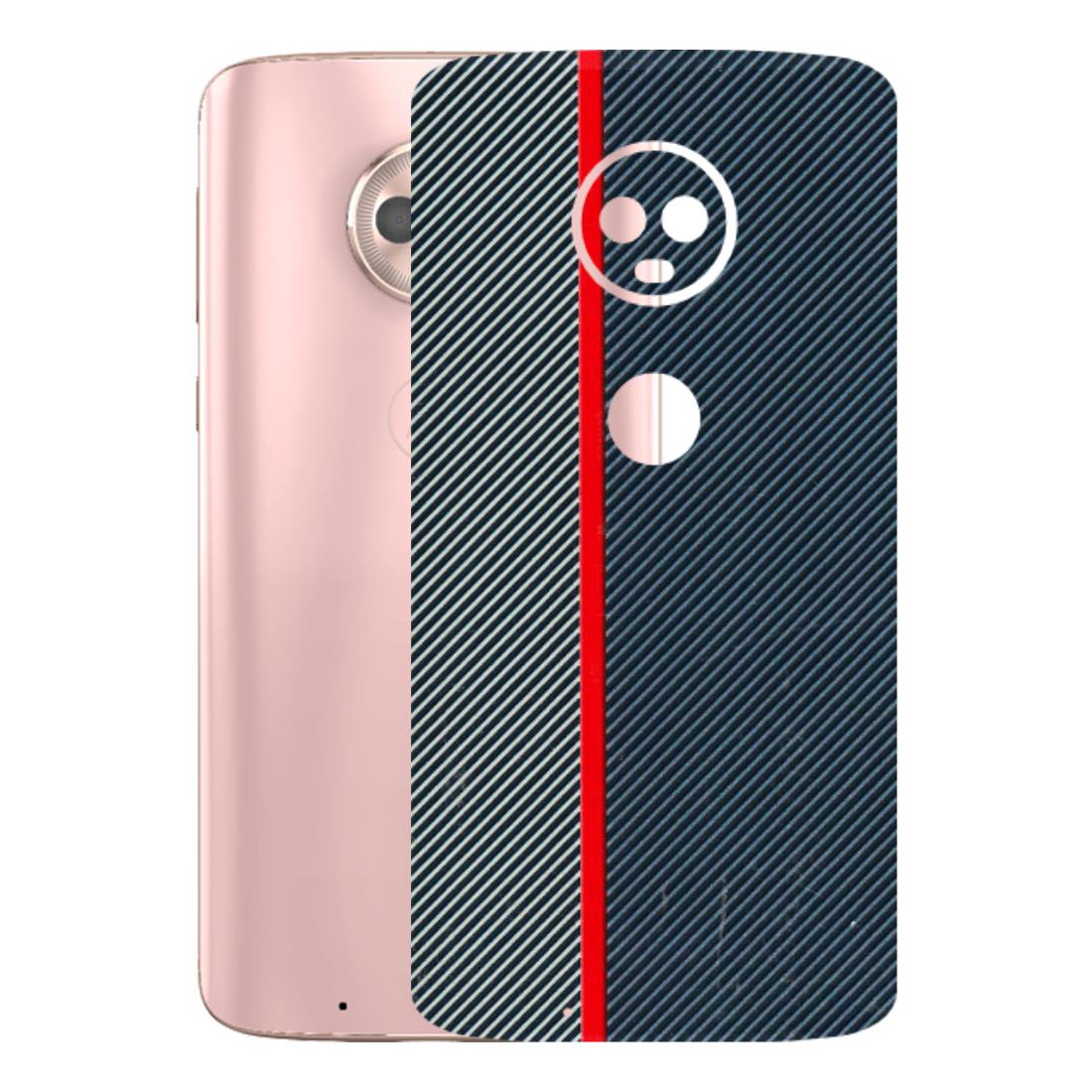 Motorola Phone Skins (All Models) - Blue Sober Lines - 3D Embossed Finish (L-305) Motorola Moto G6