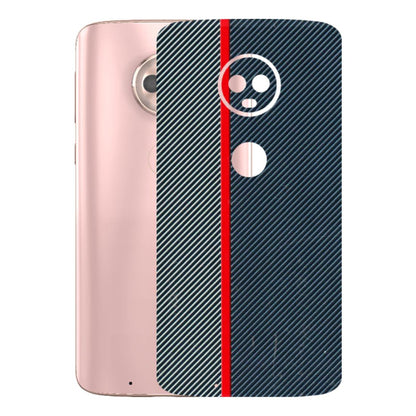 Motorola Phone Skins (All Models) - Blue Sober Lines - 3D Embossed Finish (L-305) Motorola Moto G6