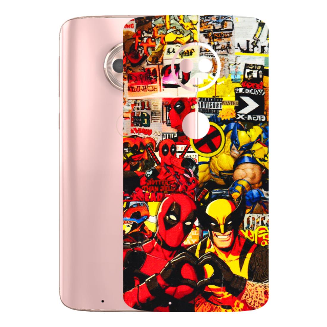 Motorola Phone Skins (All Models) - Spidy Wolverine - 3D Embossed Finish (L-310) Motorola Moto G6