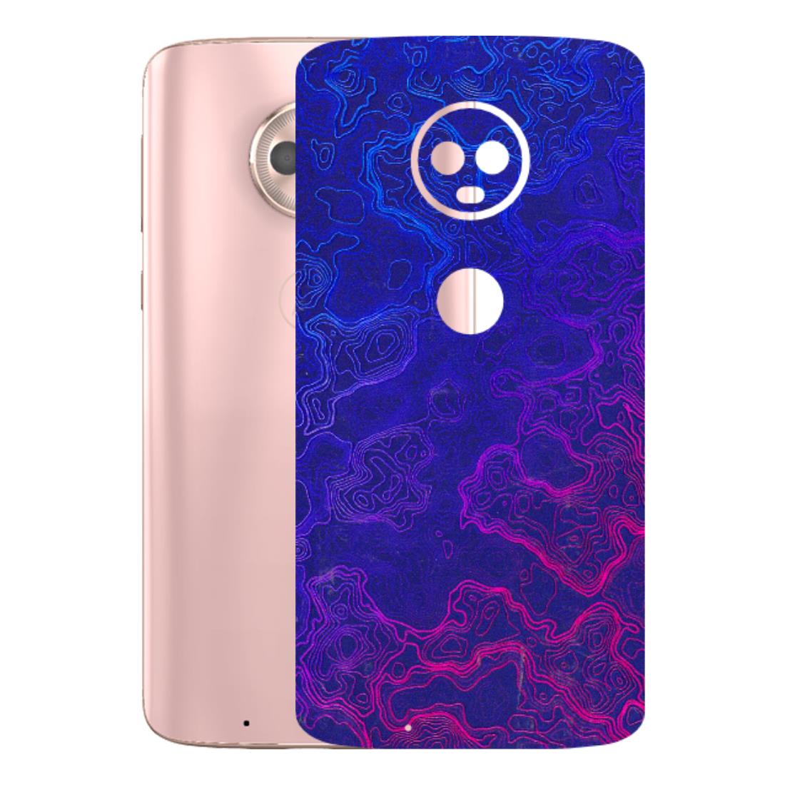 Motorola Phone Skins (All Models) - Purple Ripples Swirl - 3D Embossed Finish (L-314) Motorola Moto G6
