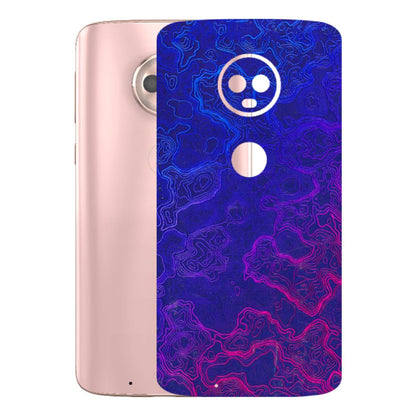 Motorola Phone Skins (All Models) - Purple Ripples Swirl - 3D Embossed Finish (L-314) Motorola Moto G6