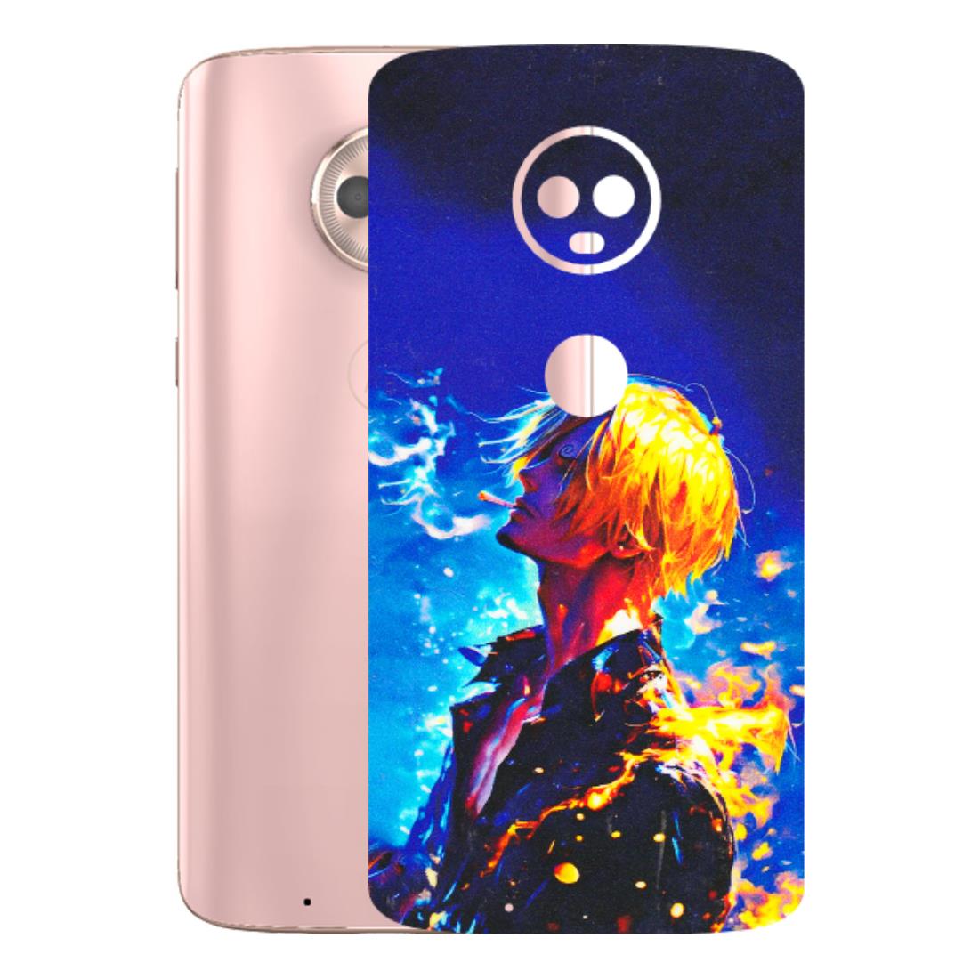 Motorola Phone Skins (All Models) - Sanji Vinsmoke One Piece - 3D Embossed Finish (L-319) Motorola Moto G6