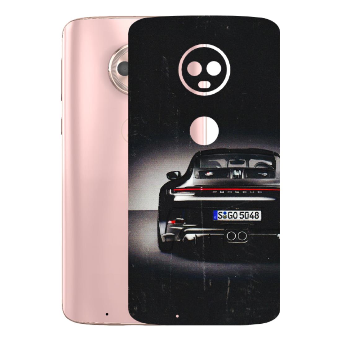 Motorola Phone Skins (All Models) - New Black Porsche GT3 - 3D Embossed Finish (L-327) Motorola Moto G6