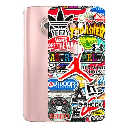 Motorola Phone Skins (All Models) - Multi Brands Sticker Graffiti - 3D Embossed Finish (L-37) Motorola Moto G6