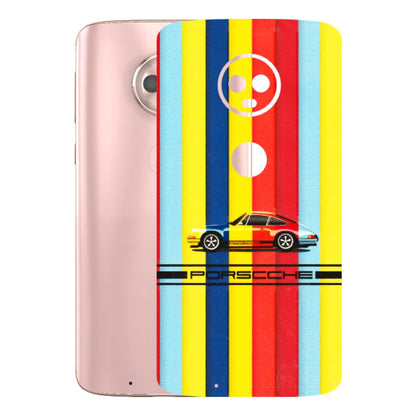 Motorola Phone Skins (All Models) - Multicolour Porche - 3D Embossed Finish (L-39) Motorola Moto G6