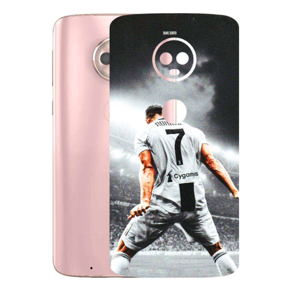 Motorola Phone Skins (All Models) - Ronaldo CR7 Crazy - 3D Embossed Finish (L-44) Motorola Moto G6