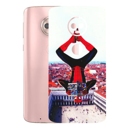 Motorola Phone Skins (All Models) - Spiderman Hanging - 3D Embossed Finish (L-53) Motorola Moto G6