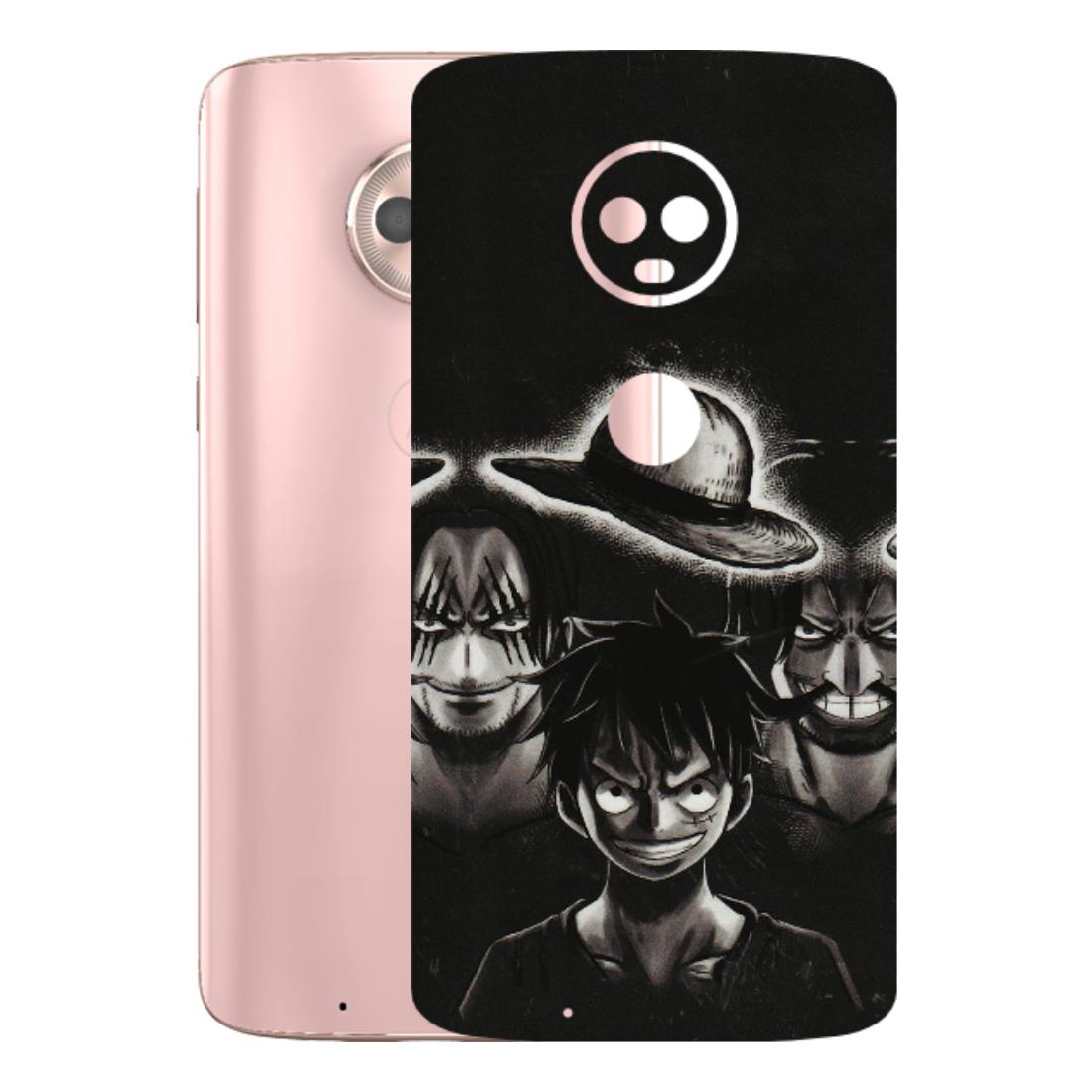 Motorola Phone Skins (All Models) - Black Luffy Hat - 3D Embossed Finish (L-57) Motorola Moto G6