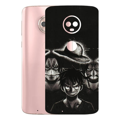 Motorola Phone Skins (All Models) - Black Luffy Hat - 3D Embossed Finish (L-57) Motorola Moto G6
