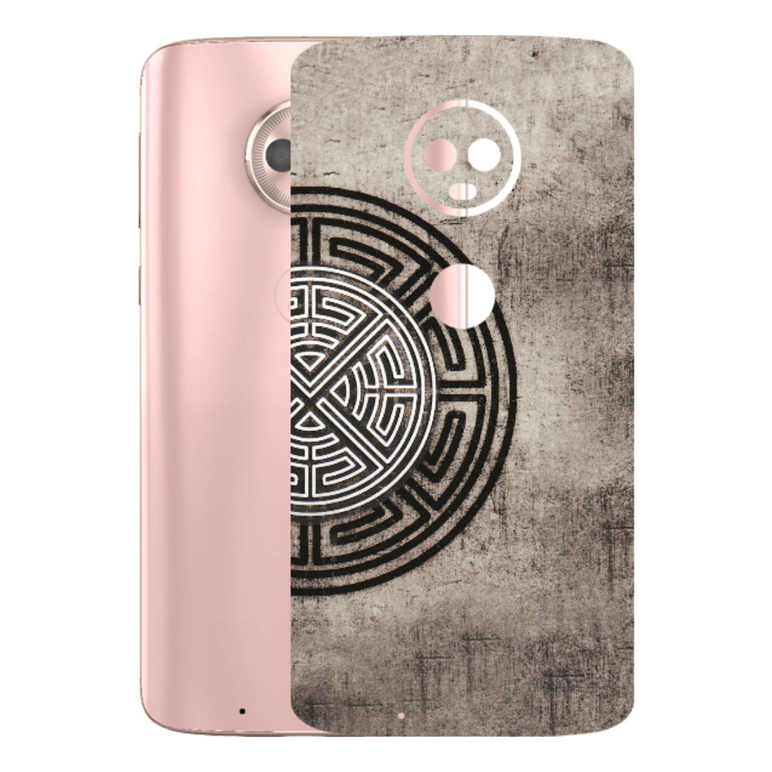 Motorola Phone Skins (All Models) - Mysterious Circular Design - 3D Embossed Finish (L-63) Motorola Moto G6