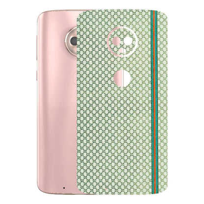 Motorola Phone Skins (All Models) - Gucci Fabric Pattern - 3D Embossed Finish (L-73) Motorola Moto G6