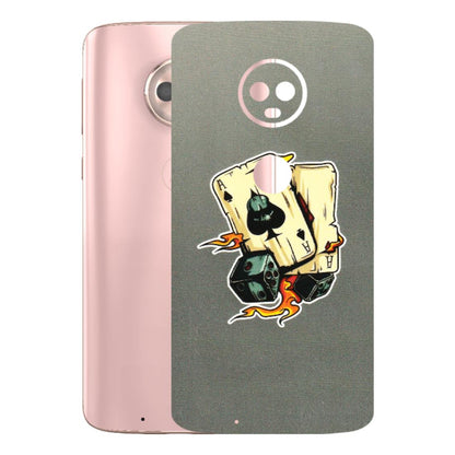 Motorola Phone Skins (All Models) - Grey Cards Of Ace - 3D Embossed Finish (L-77) Motorola Moto G6
