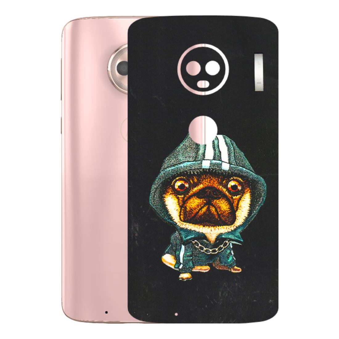 Motorola Phone Skins (All Models) - Puppy N Hoodie - 3D Embossed Finish (L-90) Motorola Moto G6