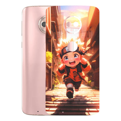 Motorola Phone Skins (All Models) - Naruto Cute Toon Running - Matte Finish (M-04) Motorola Moto G6