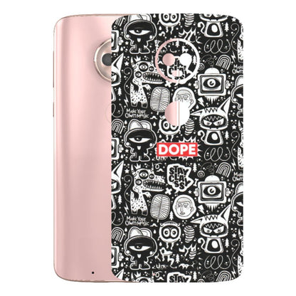 Motorola Phone Skins (All Models) - Dope Stay Classy Black Doodles - Matte Finish (M-126) Motorola Moto G6
