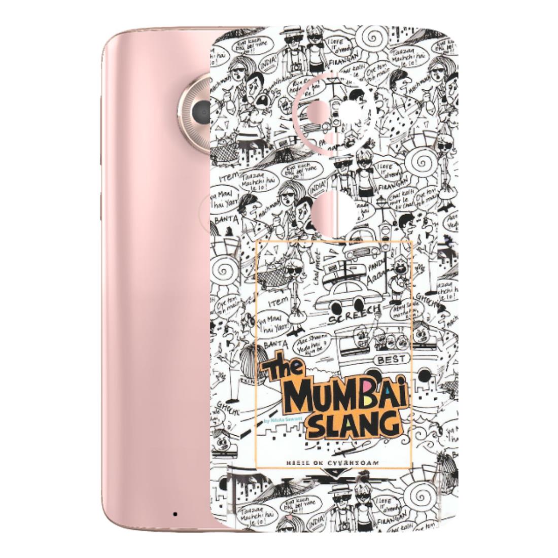 Motorola Phone Skins (All Models) - The Mumbai Slang - Matte Finish (M-142) Motorola Moto G6