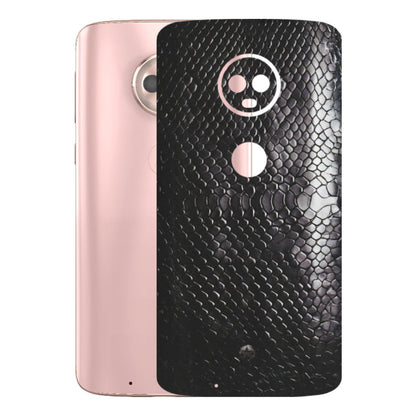 Motorola Phone Skins (All Models) - Black Snack Leather - Matte Finish (M-147) Motorola Moto G6