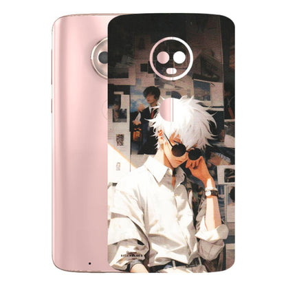 Motorola Phone Skins (All Models) - Gojo Satoru Jujustu Kaisen Anime - Matte Finish (M-156) Motorola Moto G6