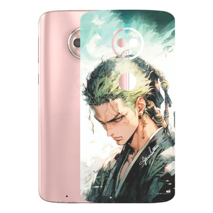 Motorola Phone Skins (All Models) - Pirate Hunter One Piece Anime - Matte Finish (M-157) Motorola Moto G6
