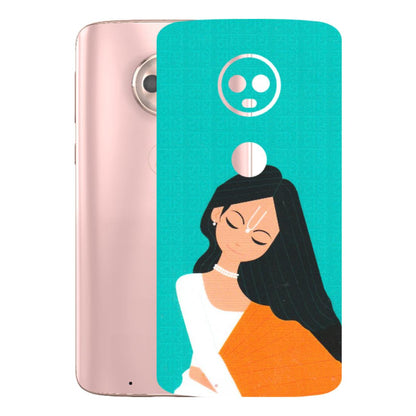 Motorola Phone Skins (All Models) - Radhe Radhe With Hindu Symbol - Matte Finish (M-164) Motorola Moto G6