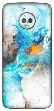 Motorola Phone Skins (All Models) - Blue Waves Abstract - Matte Finish (M-19) Motorola Moto G6