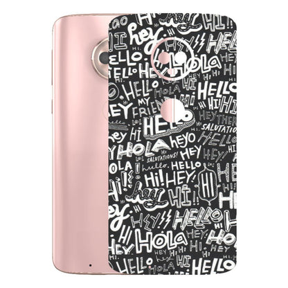 Motorola Phone Skins (All Models) - Hi Hello Doodles - Matte Finish (M-25) Motorola Moto G6