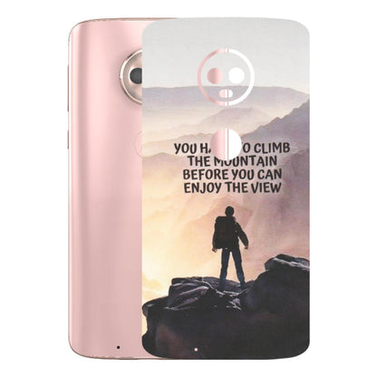 Motorola Phone Skins (All Models) - Motivational Hiking Mountain - Matte Finish (M-28) Motorola Moto G6
