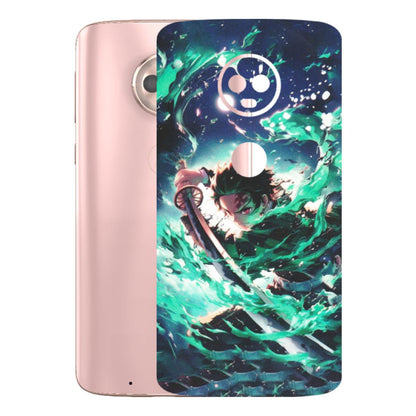 Motorola Phone Skins (All Models) - Sword Fighter Anime - Matte Finish (M-29) Motorola Moto G6