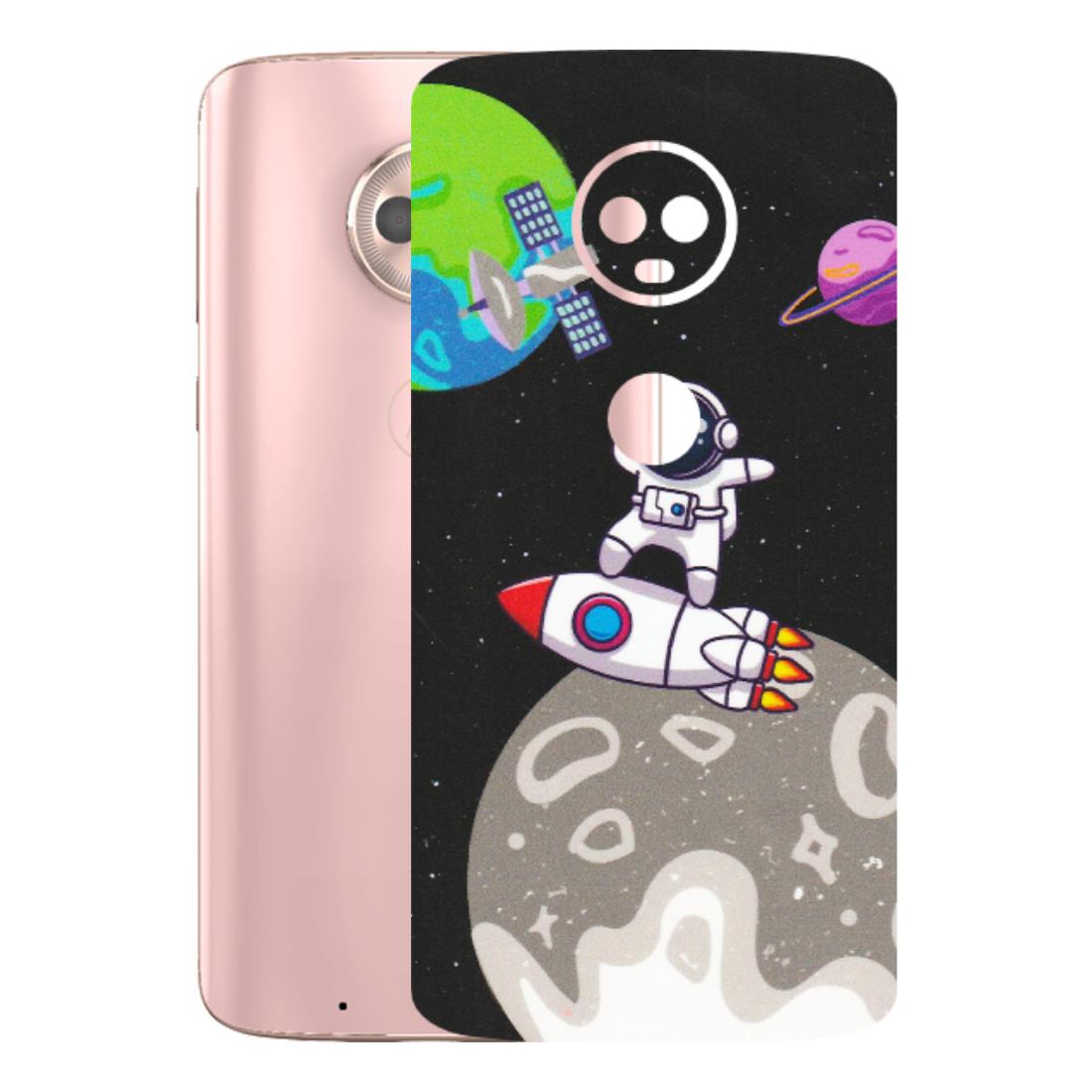 Motorola Phone Skins (All Models) - Astronaut Vibing Toon Running - Matte Finish (M-39) Motorola Moto G6