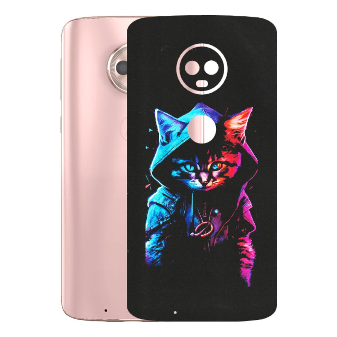 Motorola Phone Skins (All Models) - Cyberpunk Cat - Matte Finish (M-45) Motorola Moto G6
