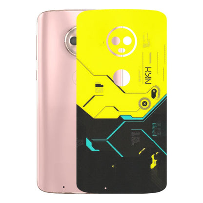 Motorola Phone Skins (All Models) - Black Yellow Technica - Matte Finish (M-53) Motorola Moto G6