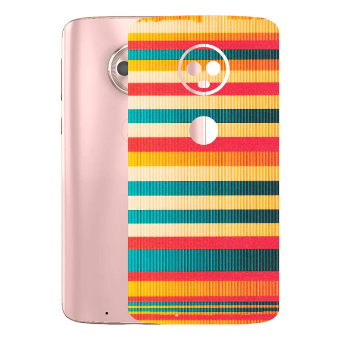 Motorola Phone Skins (All Models) - Colourful Stripes Soothing Effect - Matte Finish (M-86) Motorola Moto G6
