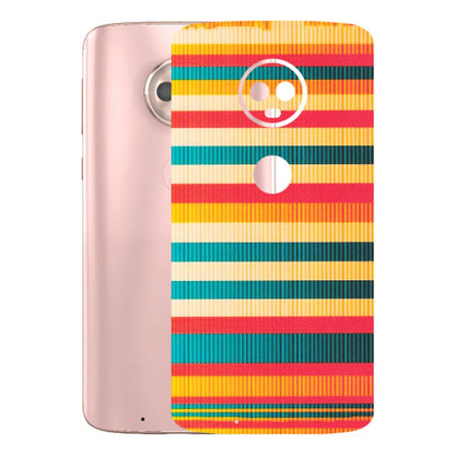 Motorola Phone Skins (All Models) - Colourful Stripes Soothing Effect - Matte Finish (M-86) Motorola Moto G6
