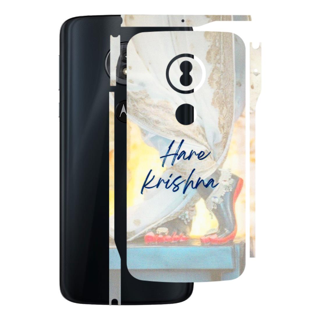 Motorola Phone Skins (All Models) - Hare Krishna - 3D Embossed Finish (L-03) Motorola Moto G6 Play