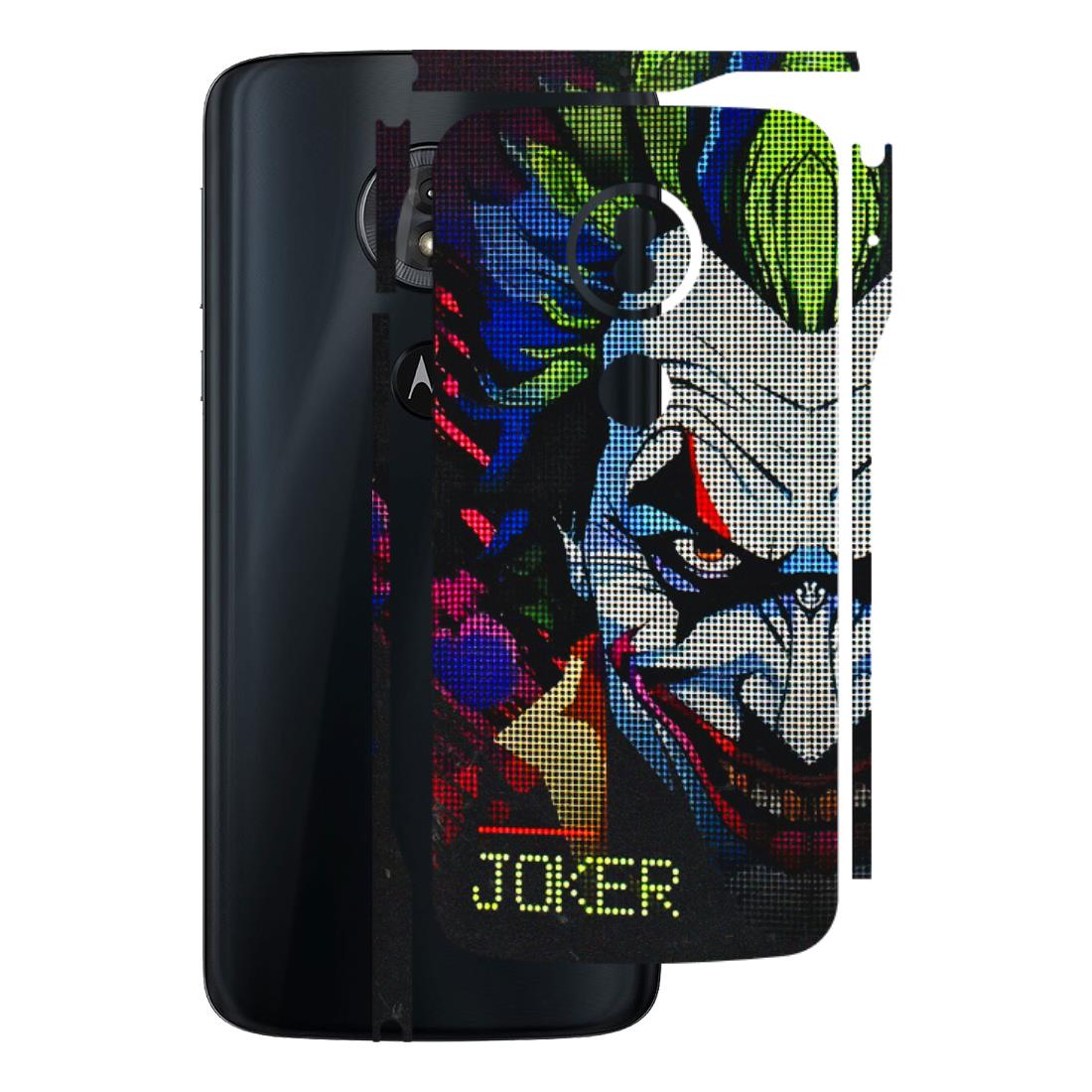 Motorola Phone Skins (All Models) - Joker Dot Matrix - 3D Embossed Finish (L-08) Motorola Moto G6 Play
