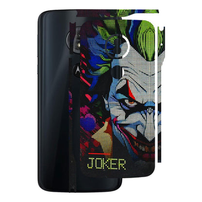 Motorola Phone Skins (All Models) - Joker Dot Matrix - 3D Embossed Finish (L-08) Motorola Moto G6 Play