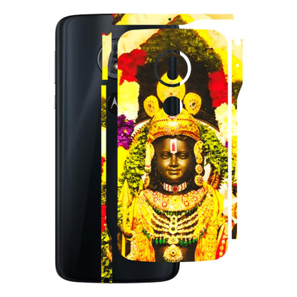 Motorola Phone Skins (All Models) - Ram Lalla Ayodhya - 3D Embossed Finish (L-103) Motorola Moto G6 Play