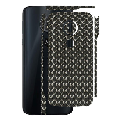 Motorola Phone Skins (All Models) - Black G Print - 3D Embossed Finish (L-109) Motorola Moto G6 Play