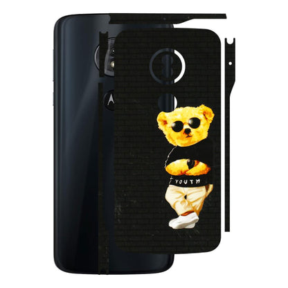 Motorola Phone Skins (All Models) - Classy Teddy Bear - 3D Embossed Finish (L-116) Motorola Moto G6 Play