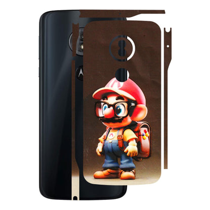 Motorola Phone Skins (All Models) - Little Mario - 3D Embossed Finish (L-119) Motorola Moto G6 Play