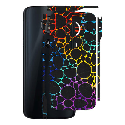 Motorola Phone Skins (All Models) - Abstract Art MultiColour - 3D Embossed Finish (L-133) Motorola Moto G6 Play